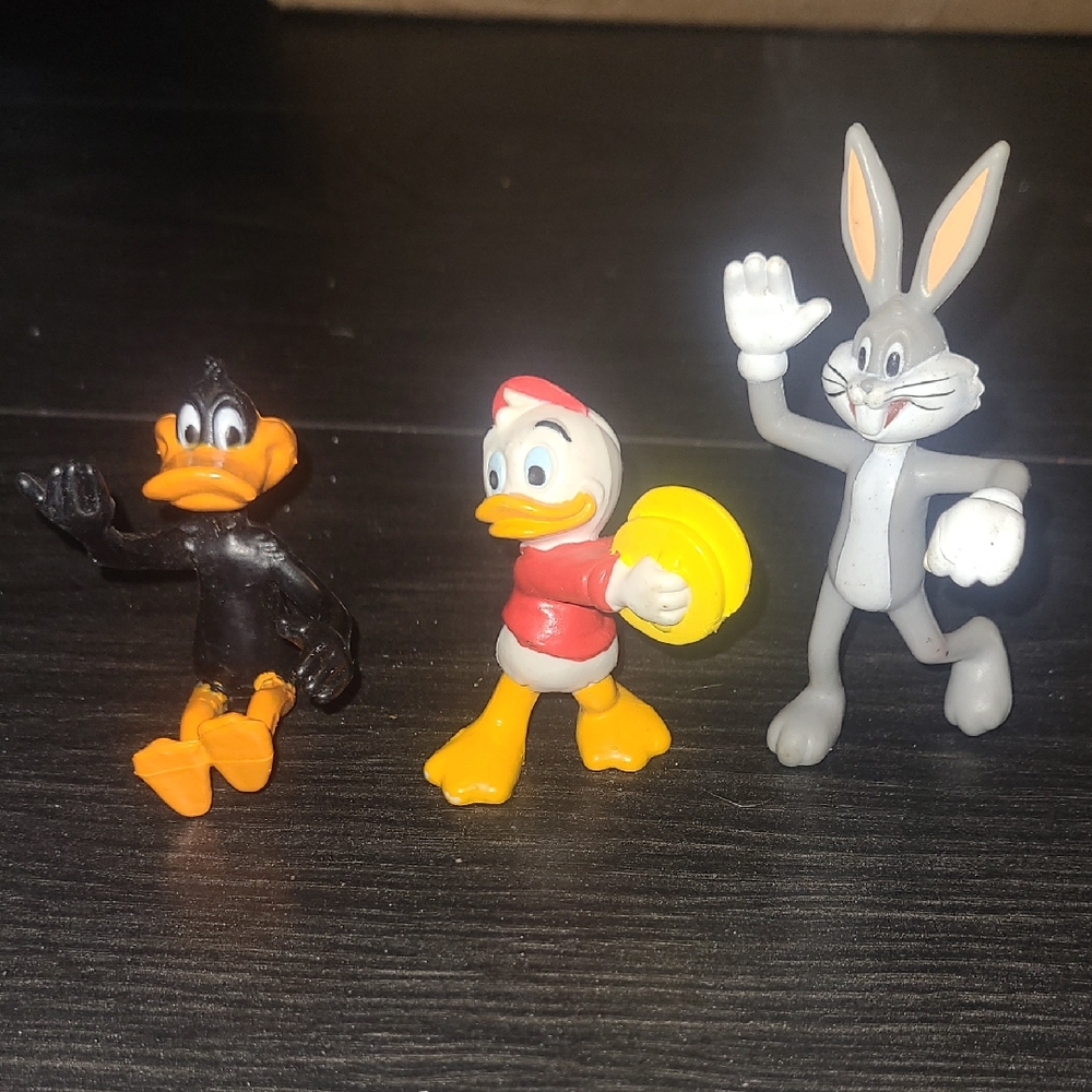 🛍Vintage Looney Tunes Mini Figurine Set – Bugs Bunny, Daffy Duck & Duck